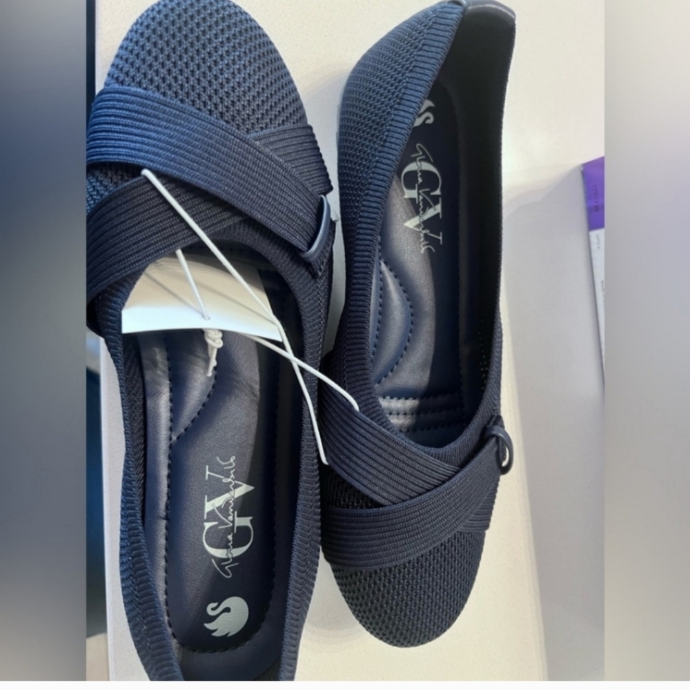 Gloria Vanderbilt DEBBIE Ladies' Flat Navy Blue NEW IN BOX - Picture 5 of 7